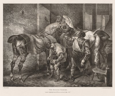 Various Subjects Drawn from Life and on Stone:  The English Farrier de Theodore Gericault