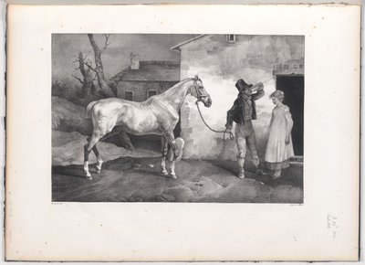 Un caballo viejo a la puerta de una posada (An Old Horse at the Door of an Inn) de Theodore Gericault