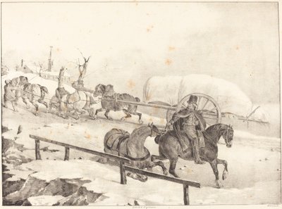Carretero subiendo una colina de Theodore Gericault