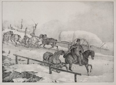 Carretero subiendo una colina de Theodore Gericault