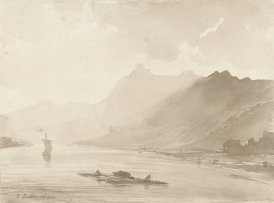 Vista del Rin de Theodore Gudin