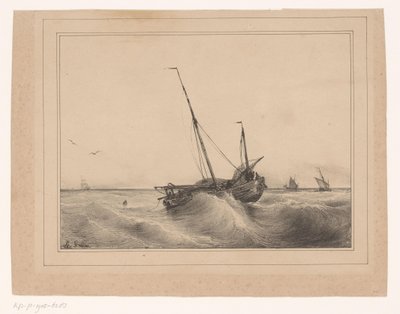 Paisaje marino de Theodore Gudin