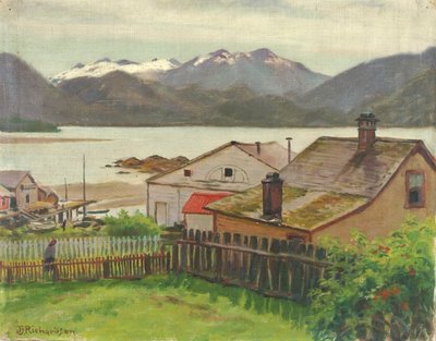 En el barrio antiguo, Sitka, 1900 de Theodore J. Richardson