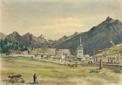 Calle Lincoln, Sitka, 1887 de Theodore J. Richardson