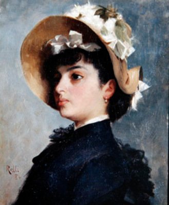 Retrato de una joven dama de Theodore Jacques Ralli