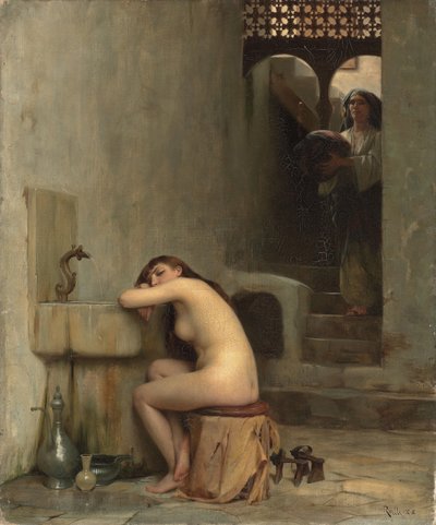 Reposo en el baño, 1888 de Theodore Jacques Ralli
