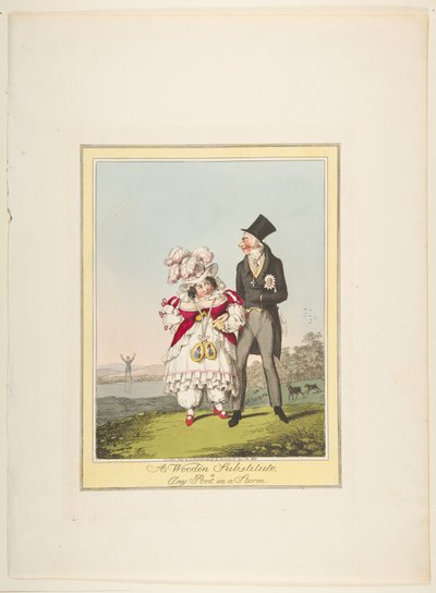 Un Sustituto de Madera, o Cualquier Puerto en una Tormenta, 19 de enero de 1821 de Theodore Lane