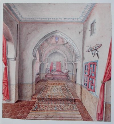 Un interior morisco, Argel de Theodore Leblanc