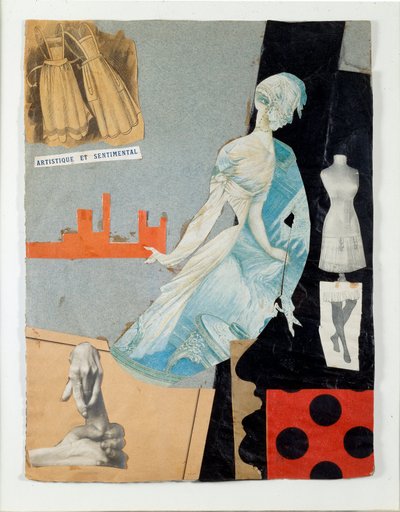 Collage artístico y sentimental de Theodore Fraenkel (1896-1964) 1921 Milán, Colección Schwarz por cortesía de Mudima de Theodore Fraenkel