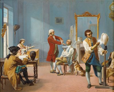 Por la mañana La toilette, 1861 de Theodore Pierre Nicolas Maillot