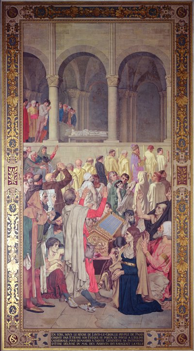El milagro de Santa Genoveva, 1883 de Theodore Pierre Nicolas Maillot