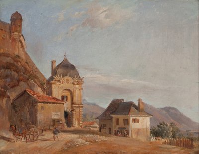 Grenoble, la puerta de Francia (Óleo sobre lienzo) de Theodore Ravanat