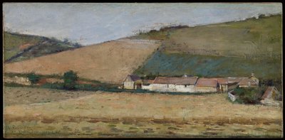 Una Granja Entre Colinas, Giverny, c.1887 de Theodore Robinson