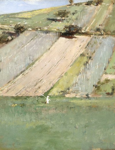 Una ladera, Giverny de Theodore Robinson
