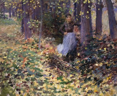 Luz de sol de otoño, 1888 de Theodore Robinson