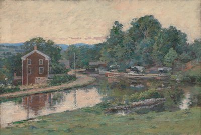 Tarde en el canal, Napanoch, Nueva York, 1893 de Theodore Robinson