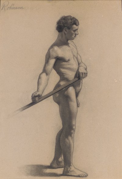 Estudio de la figura masculina, 1875 de Theodore Robinson
