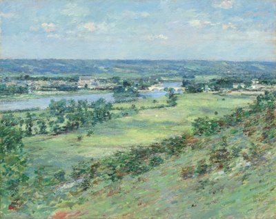 El valle del Sena, desde las colinas de Giverny de Theodore Robinson