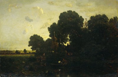 Crepúsculo vespertino de Theodore Rousseau
