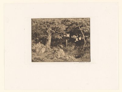Roble en las rocas
Chênes de Roche (título original) de Theodore Rousseau