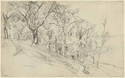 Bosque en Boisrémond (anverso); Cabaña en un bosque (reverso) de Theodore Rousseau