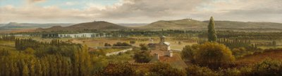 Paisaje panorámico cerca del río Mosela de Theodore Rousseau