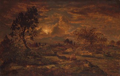 Atardecer cerca de Arbonne de Theodore Rousseau