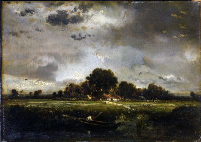 El pequeño pescador de Pierre Etienne Theodore Rousseau