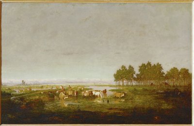 Un pantano en las Landas ... de Theodore Rousseau