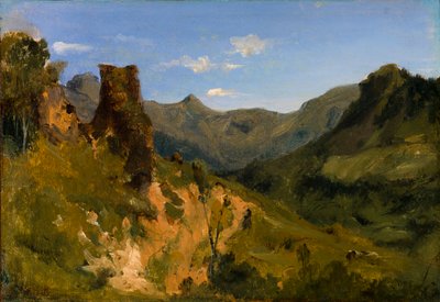 Valle en las montañas de Auvernia de Theodore Rousseau
