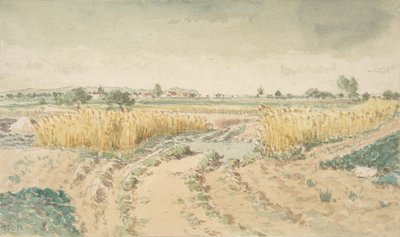 Campos de trigo de Theodore Rousseau