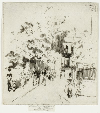 Día festivo, esquina de Beaufort Street, Chelsea de Theodore Roussel