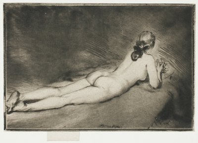 Figura desnuda acostada de Theodore Roussel