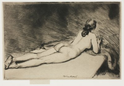 Figura Desnuda Acostada de Theodore Roussel