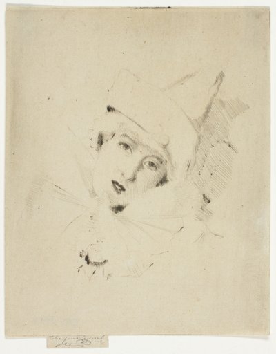 Pierrot, Retrato de la Señora A. C. de Theodore Roussel