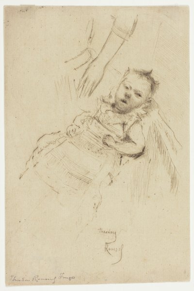 Retrato de Margery Chambers, de Diez Semanas de Edad de Theodore Roussel