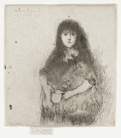 Retrato de una niña española de Theodore Roussel