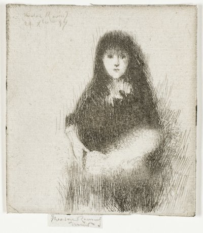 Retrato de una Niña Española de Theodore Roussel