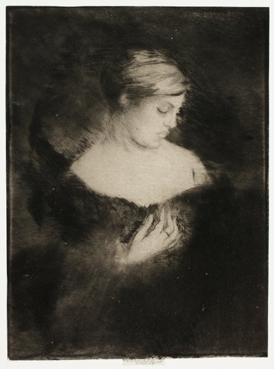 Perfil de una Mujer de Theodore Roussel