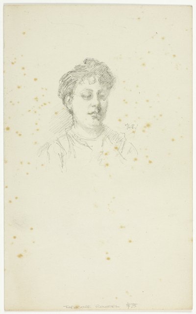 Boceto de Edith Austin de Theodore Roussel