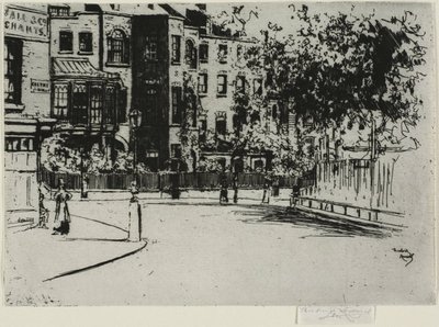 La esquina de Cheyne Walk, Chelsea de Theodore Roussel