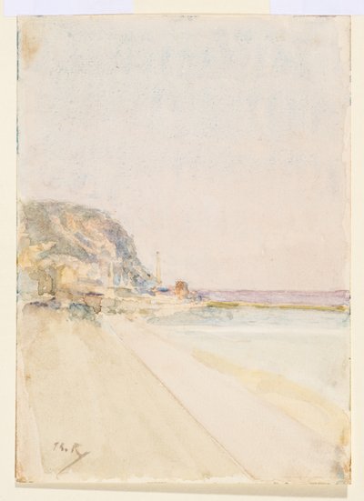 Vista de East Cliff, Hastings, antes de 1900 de Theodore Roussel