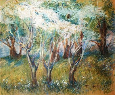 Huerto en Giverny de Theodore Wendel