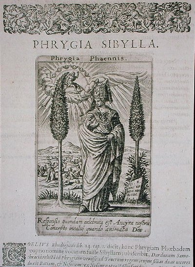Phrygia Sibylla, copia de ilustración de 