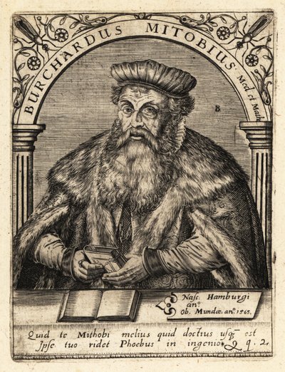 Burkhard Mithoff, anatomista y médico de Theodore de Bry