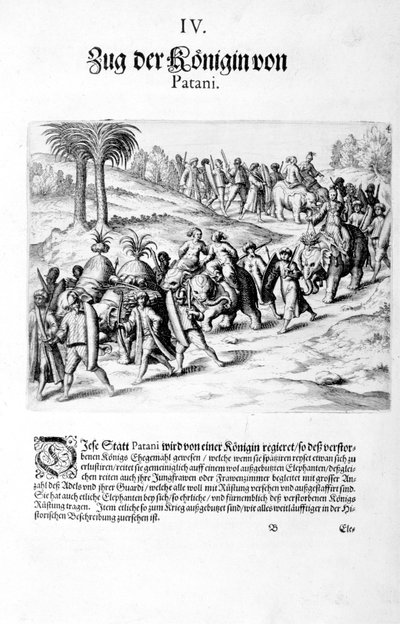 Convoy de la Reina, 1606 de Theodore de Bry
