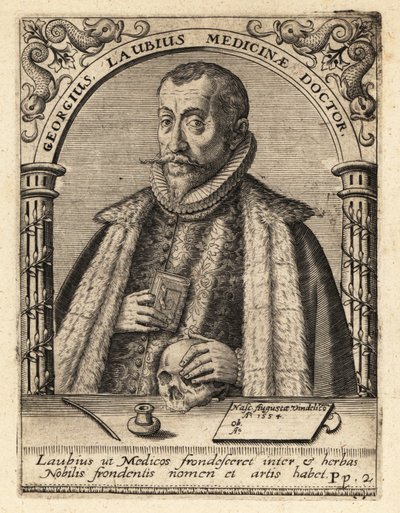 Georg Laube, médico alemán de Augsburgo de Theodore de Bry