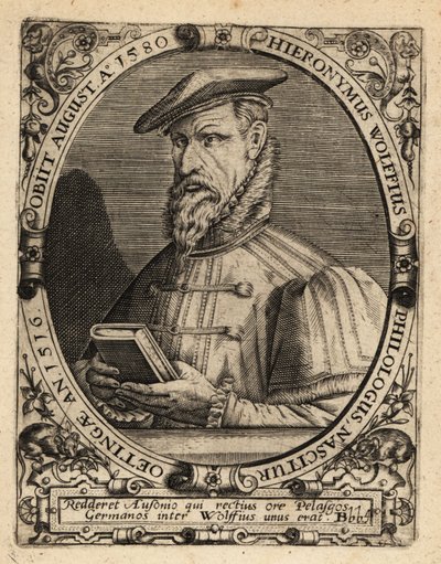 Hieronymus Wolf, historiador alemán de Theodore de Bry
