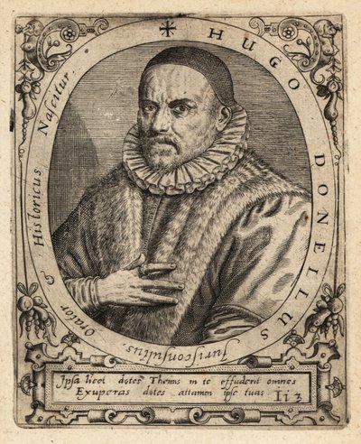 Hugues Doneau, profesor de derecho francés de Theodore de Bry