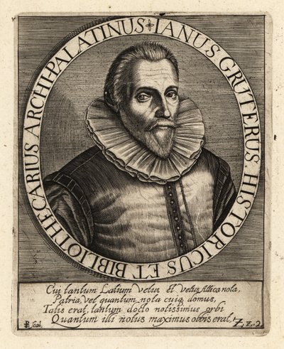 Jan Gruter, filólogo flamenco de Theodore de Bry